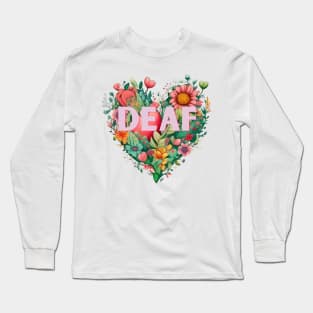 Deaf - pink Long Sleeve T-Shirt